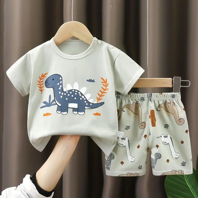 Kids Cartoon 2-Piece Summer Set