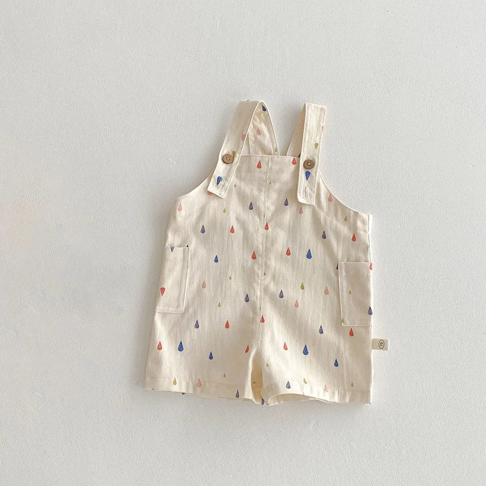 Kids' Polka Dot & Stripe Overalls