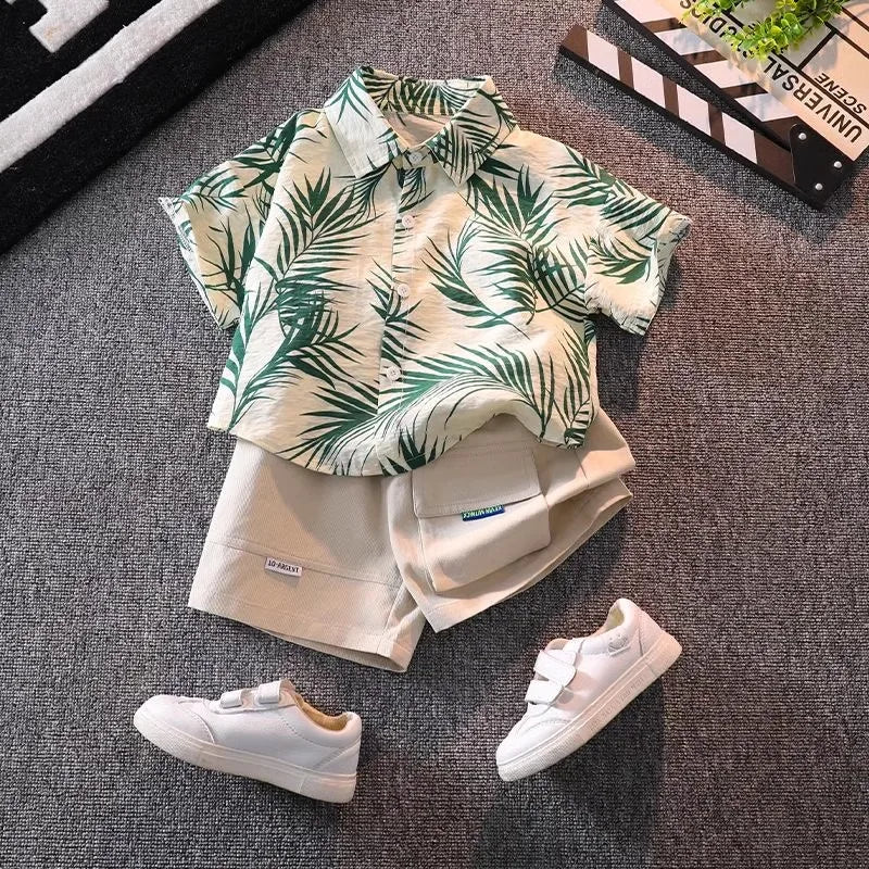 Girls' 4-Piece Casual Bow Shorts Set