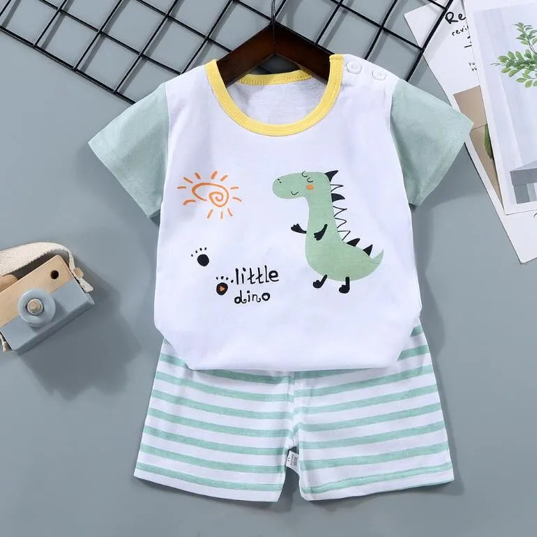 Kids Cartoon 2-Piece Summer Set