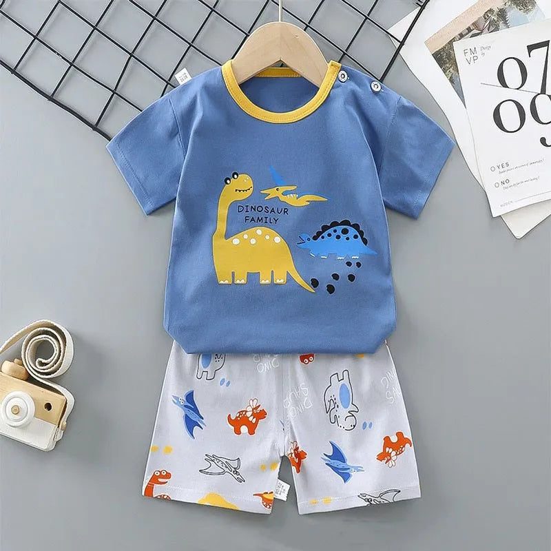 Kids Cartoon 2-Piece Summer Set