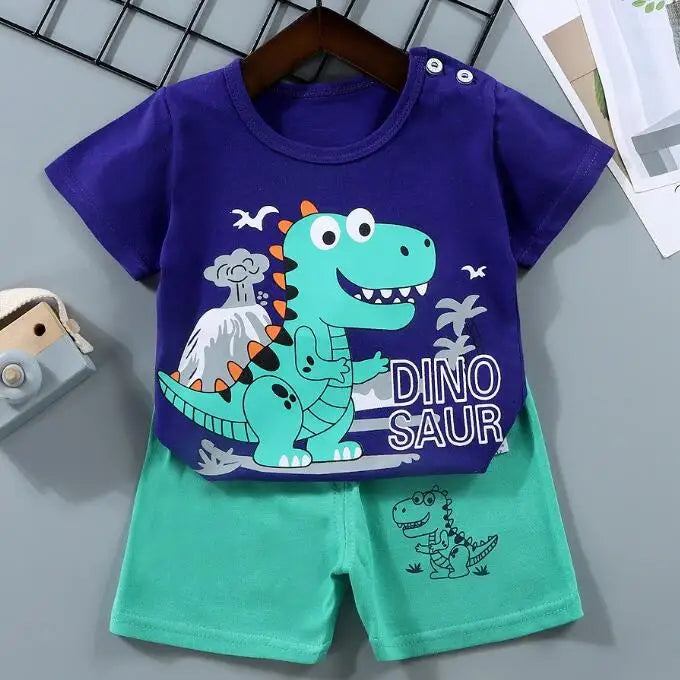 Kids Cartoon 2-Piece Summer Set