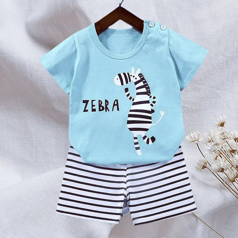 Kids Cartoon 2-Piece Summer Set