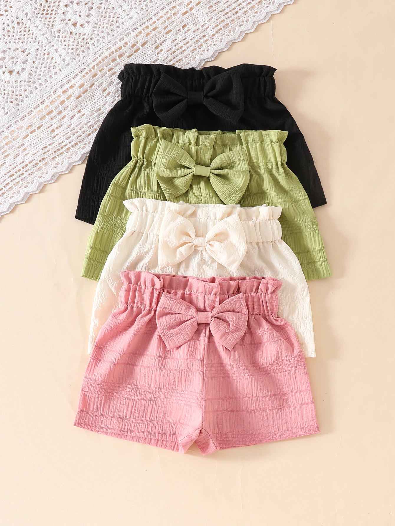4 Piece Girl's Summer Shorts