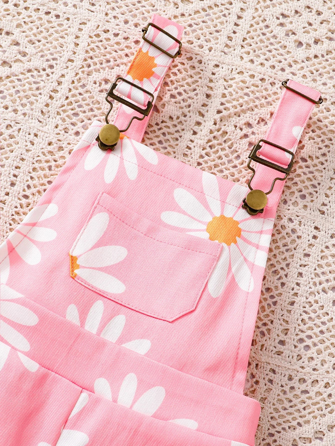 Daisy Print Top & Suspender Set