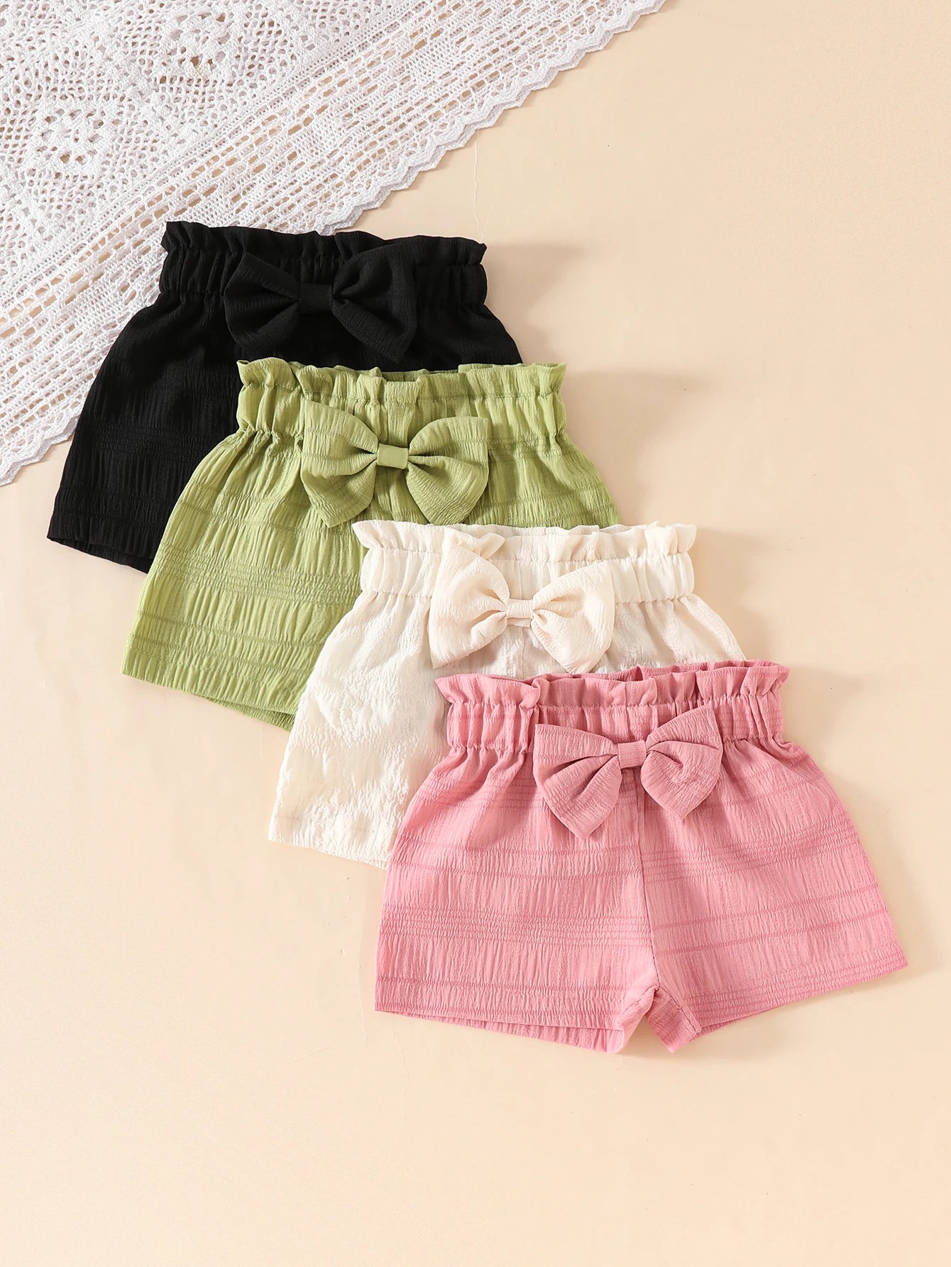 4 Piece Girl's Summer Shorts