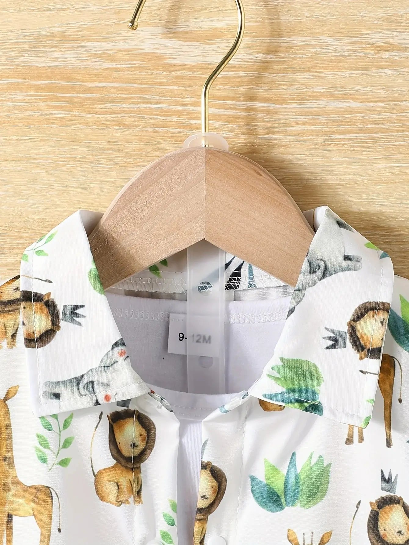 Baby Boy Animal Print Shirt & Shorts Set